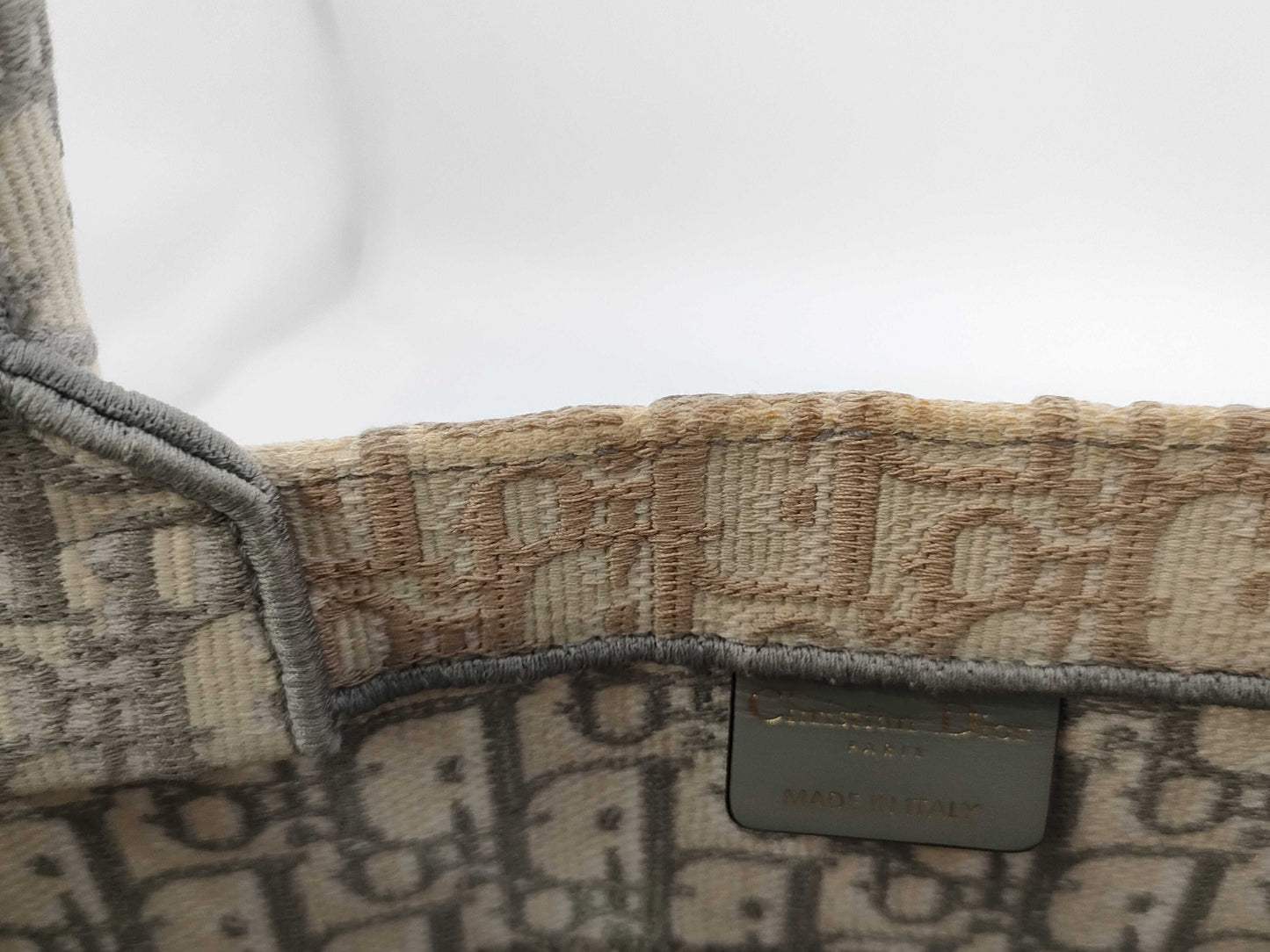 Dior Christian Dior Dior Book Tote Tote Bag Handbag Trotter 50-MA-0251 Gray Bag