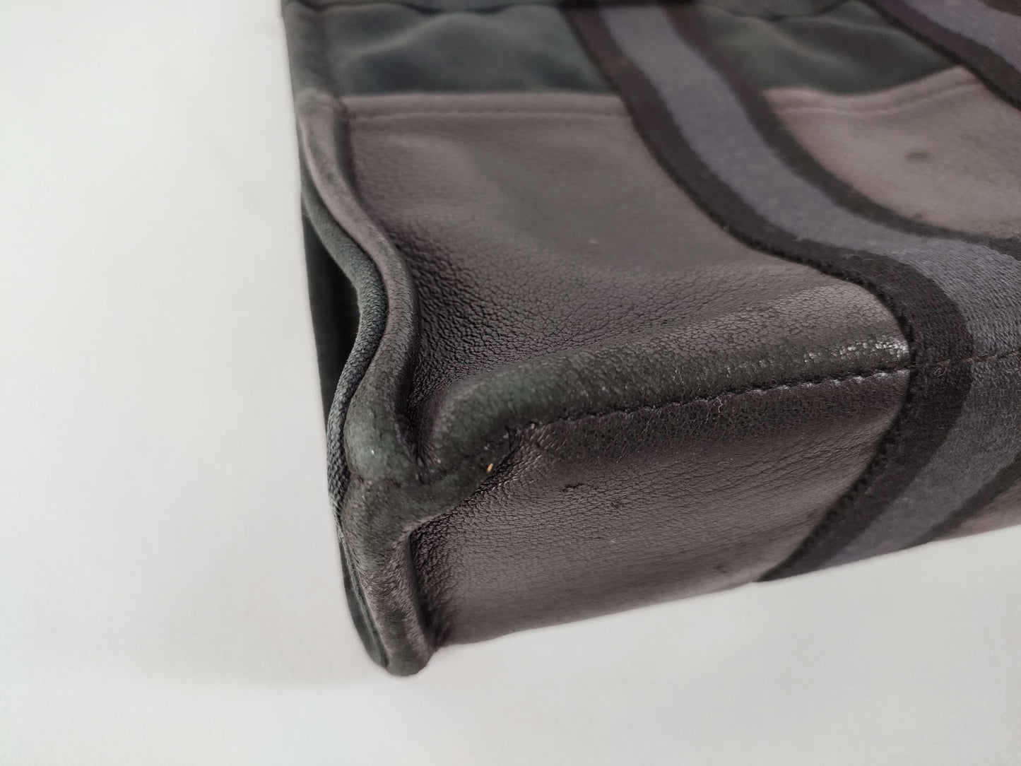 HERMES Foul Tou Foul Tou PM Half Leather Black Tote Bag