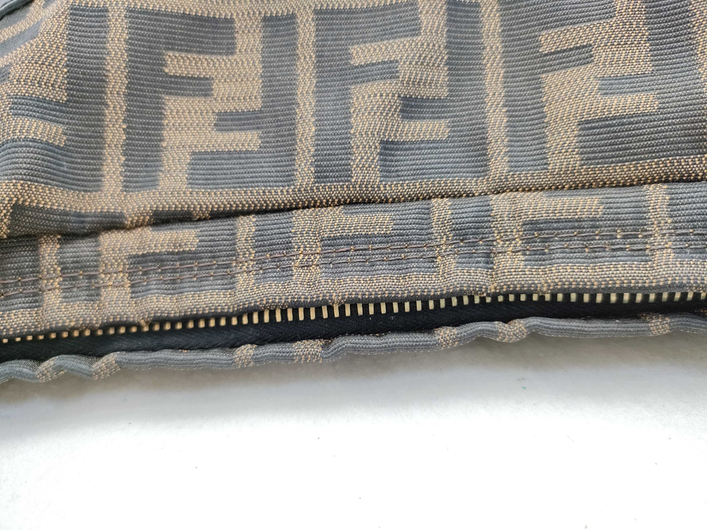 FENDI Zucca pattern one-shoulder brown shoulder bag