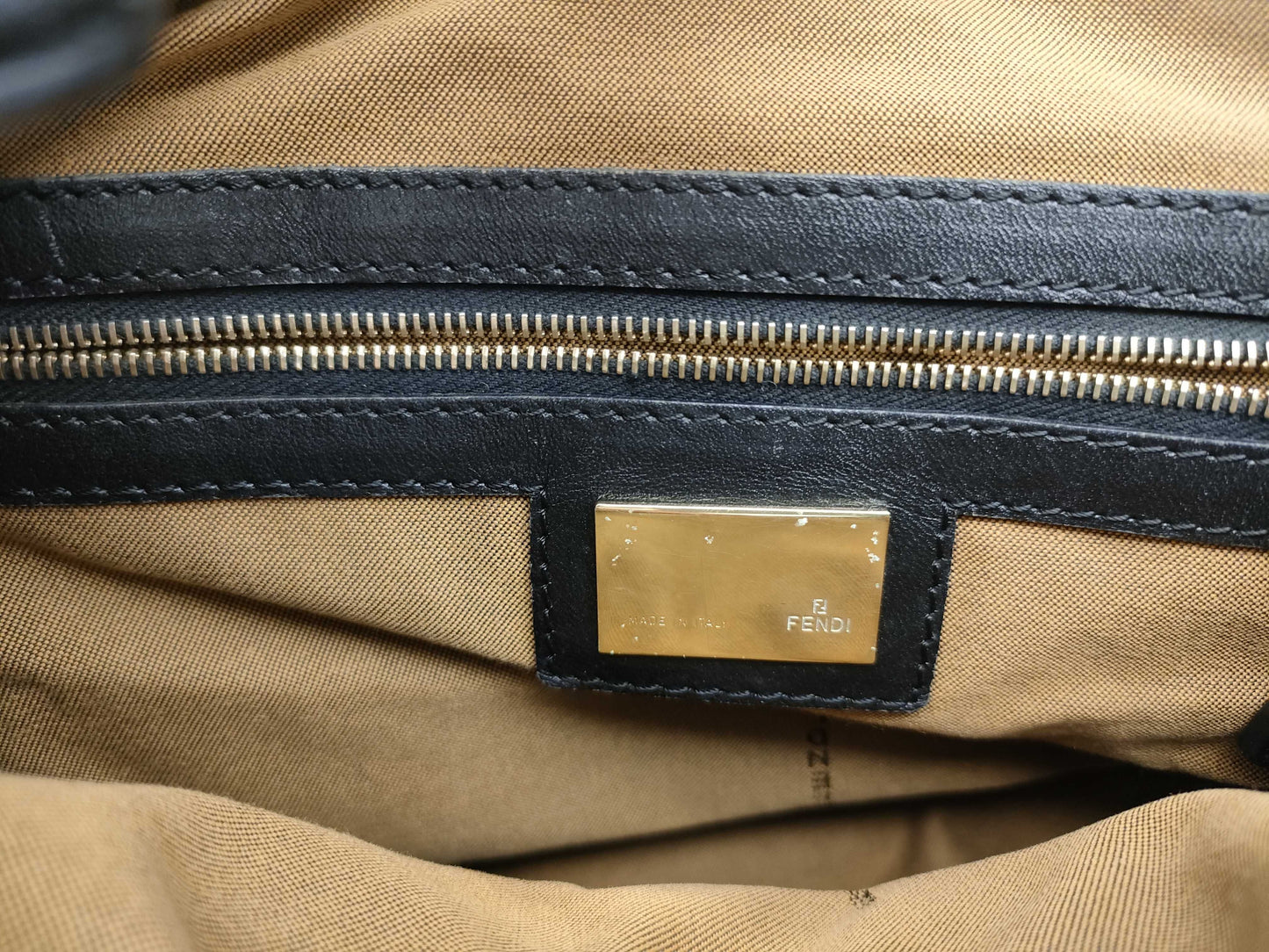FENDI Zucca pattern one-shoulder brown shoulder bag