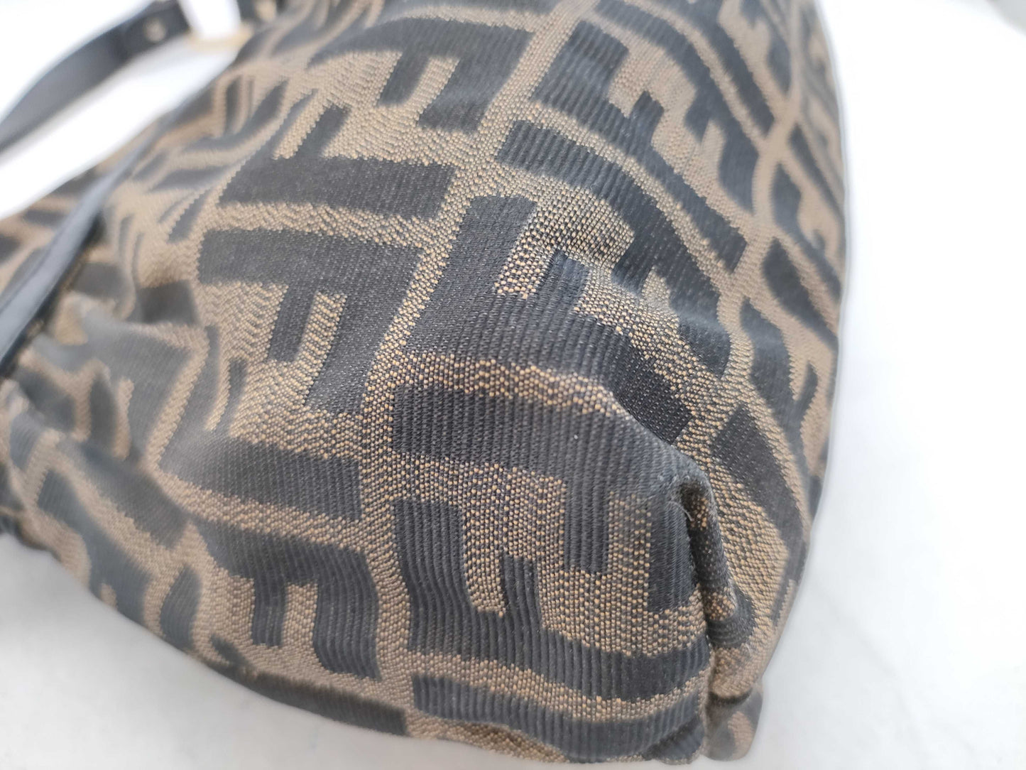 FENDI Zucca pattern one-shoulder brown shoulder bag
