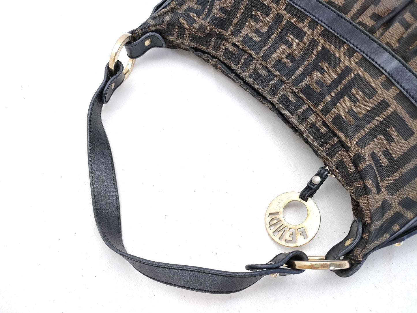 FENDI Zucca pattern one-shoulder brown shoulder bag
