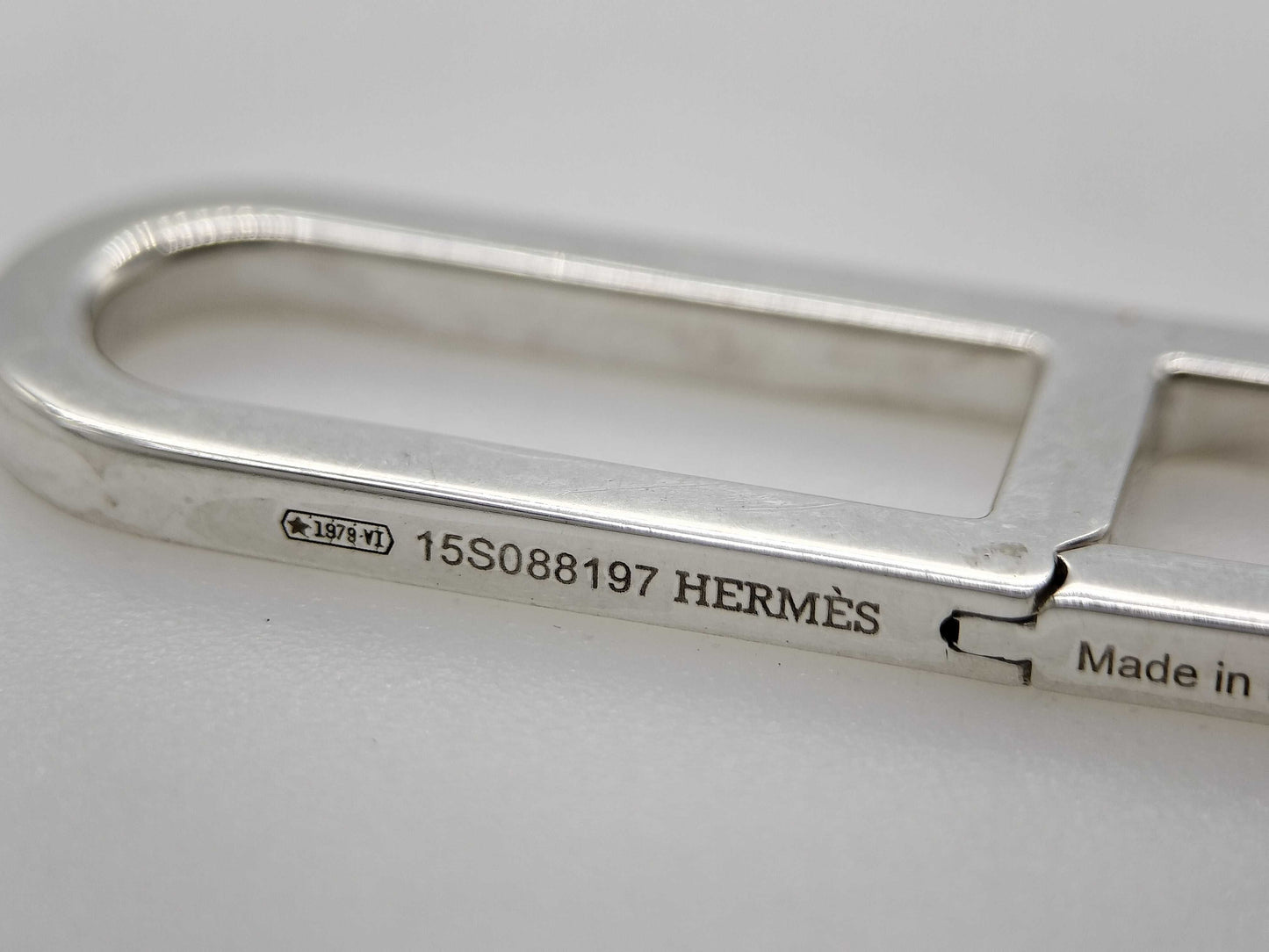HERMES HERMES Eva Chaine d'Ancre Silver Earrings