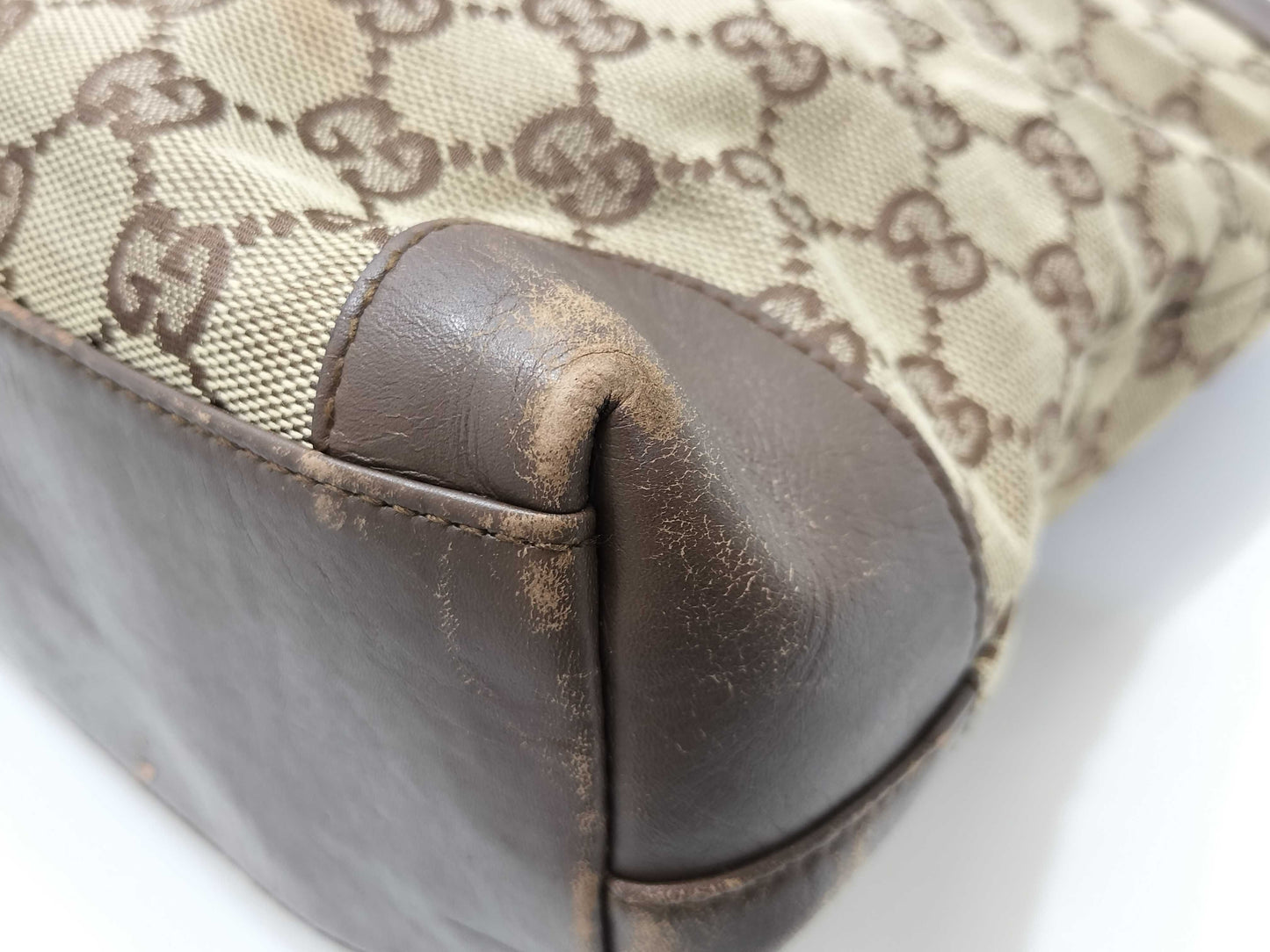 GUCCI GG Canvas Gucci 002・1119 Handbag GG Canvas Brown Handbag