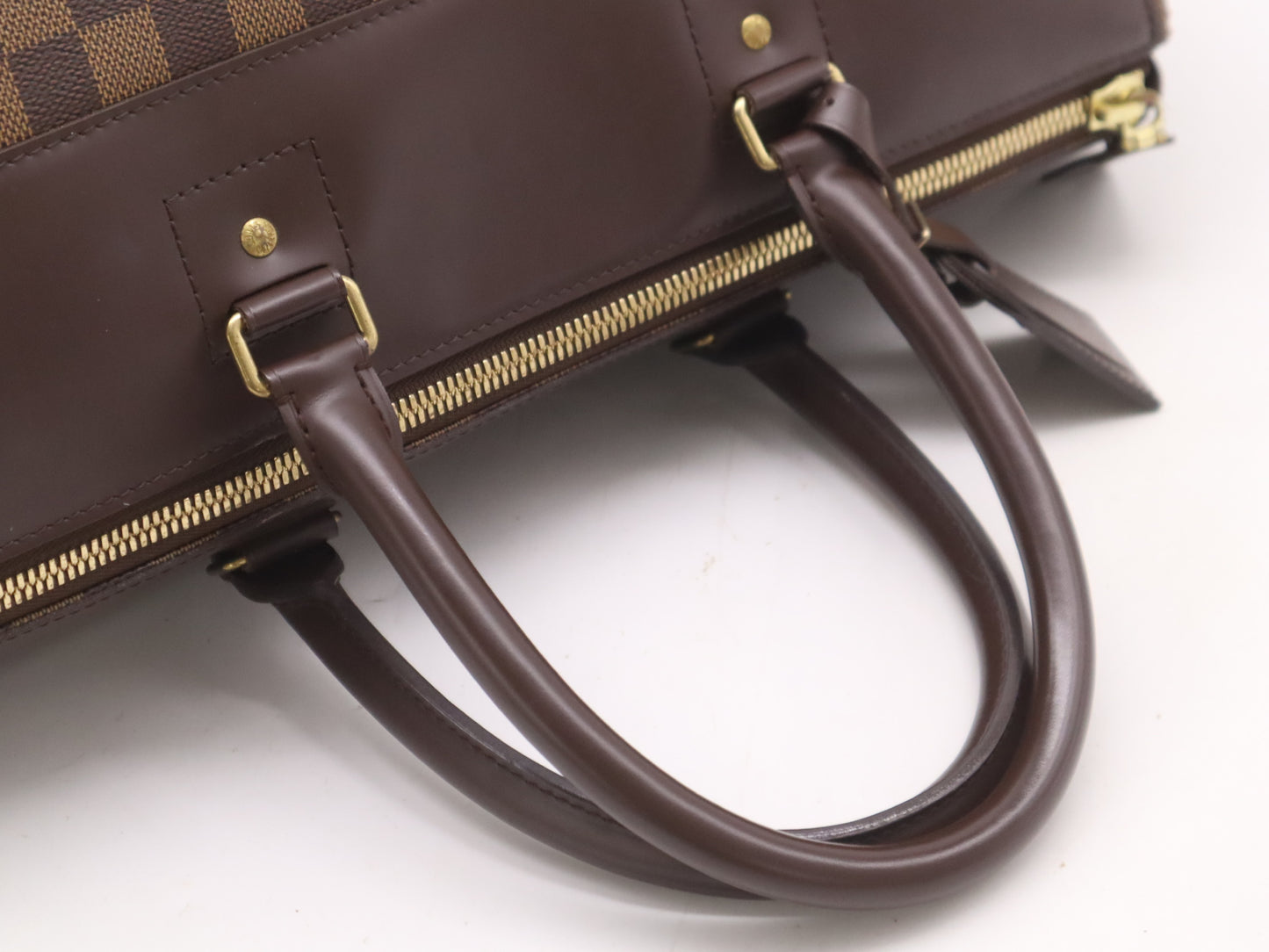 LOUIS VUITTON N41165 Damier Greenwich PM Tote Bag with Name Tag