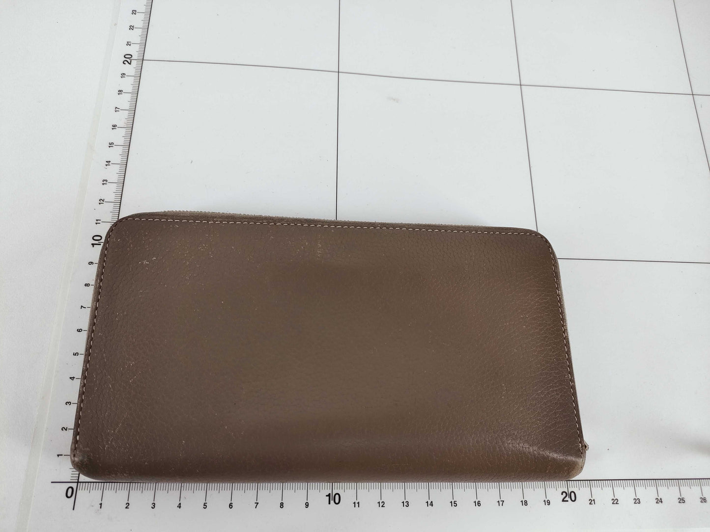 CELINE long wallet with zipper, gray