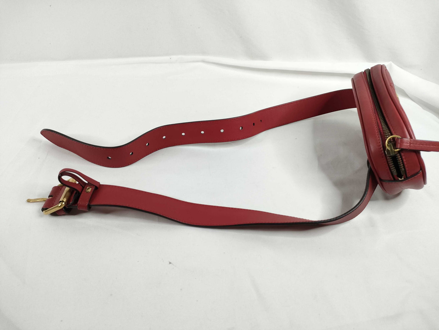 GUCCI Gucci Belt Bag Shoulder Bag Marmont Red Shoulder Bag