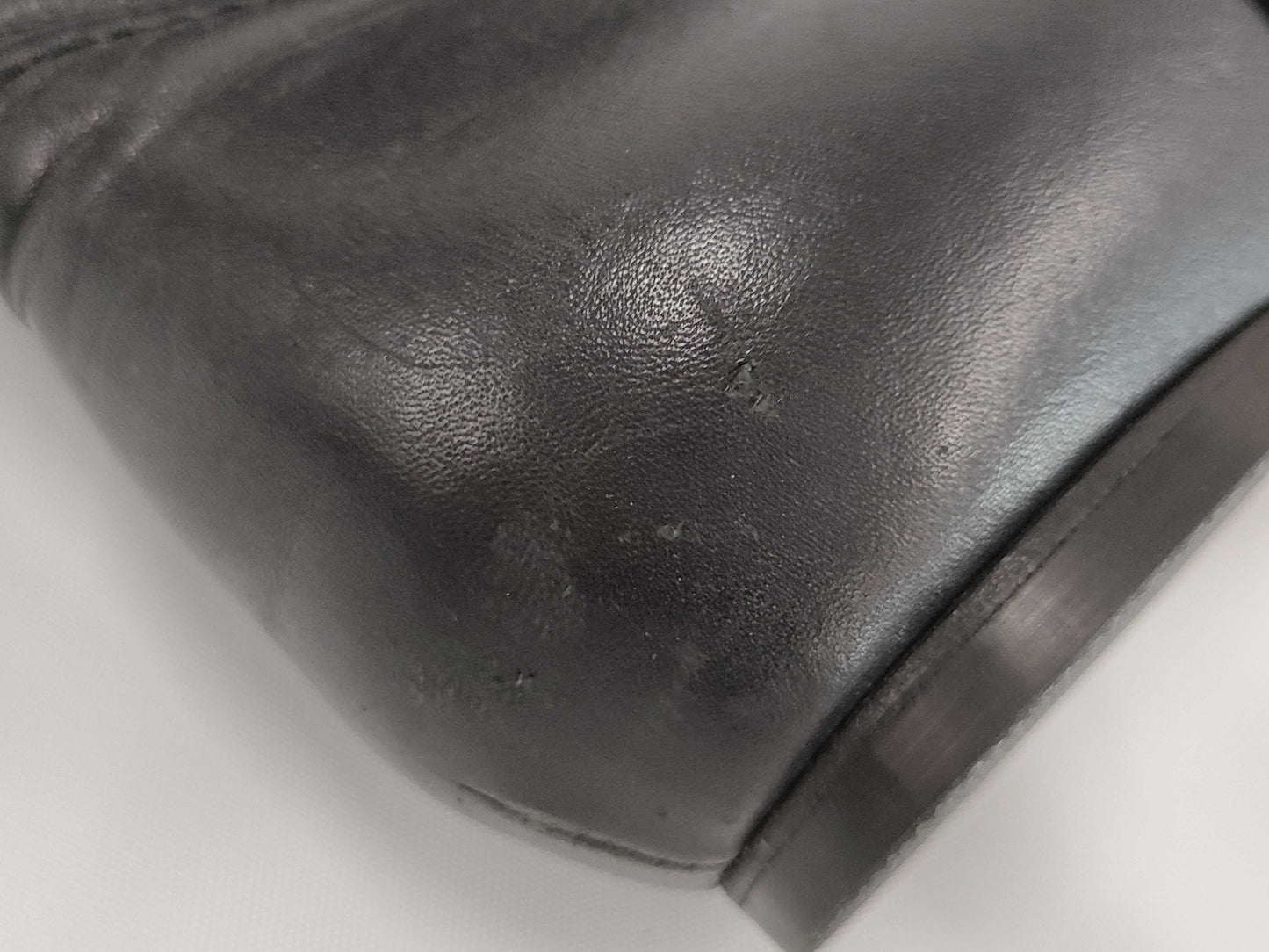 CHANEL Boots/Size 38/Black/Leather Other Shoes