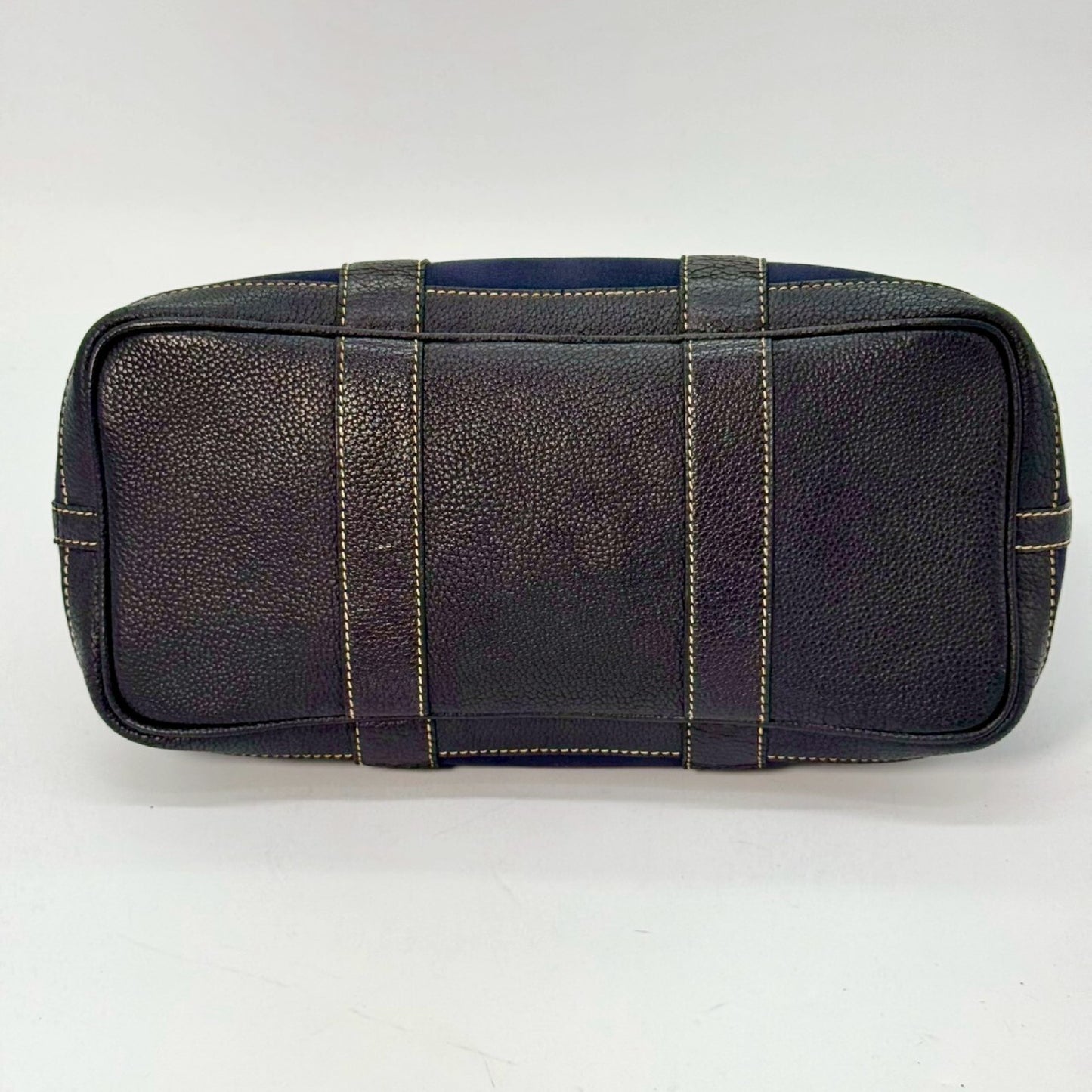 HERMES Garden Party TPM Toile Officier Navy H Tote Bag
