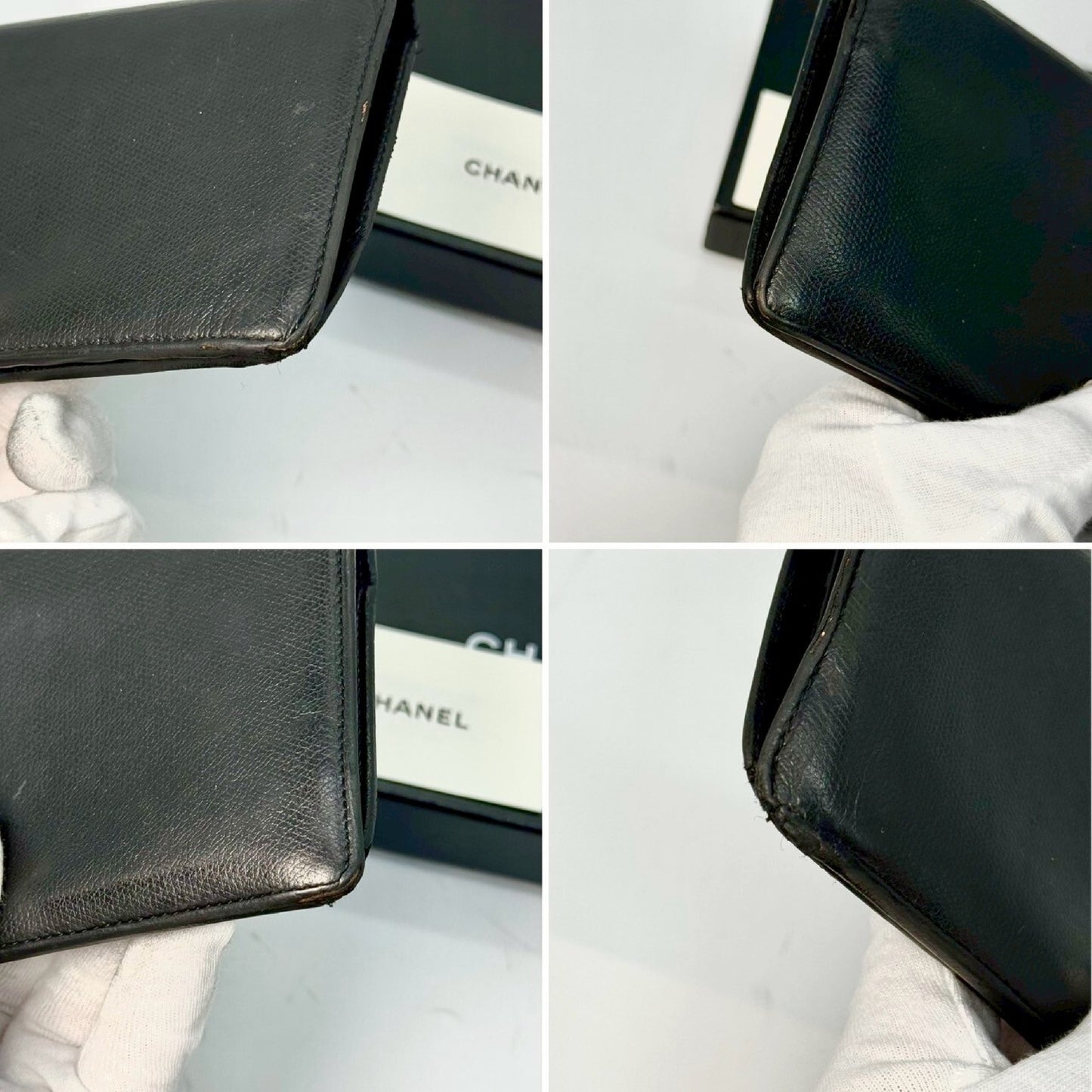 CHANEL Coco Mark Bifold Long Wallet Black No Serial Seal Guarantee Card Included 8816261 Wallet