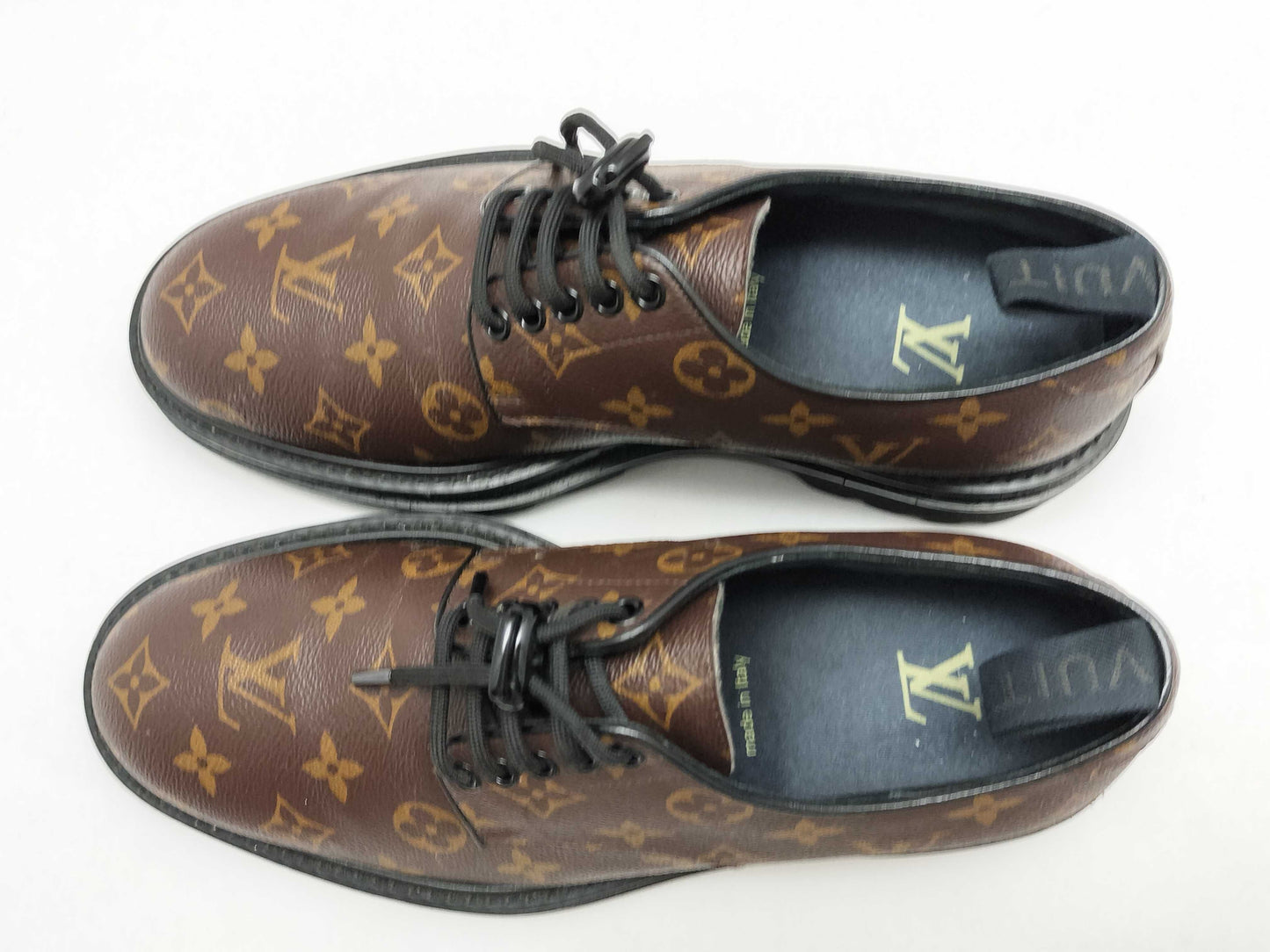 LOUIS VUITTON Monogram Louis Vuitton Black Ice Line Derby Other Shoes
