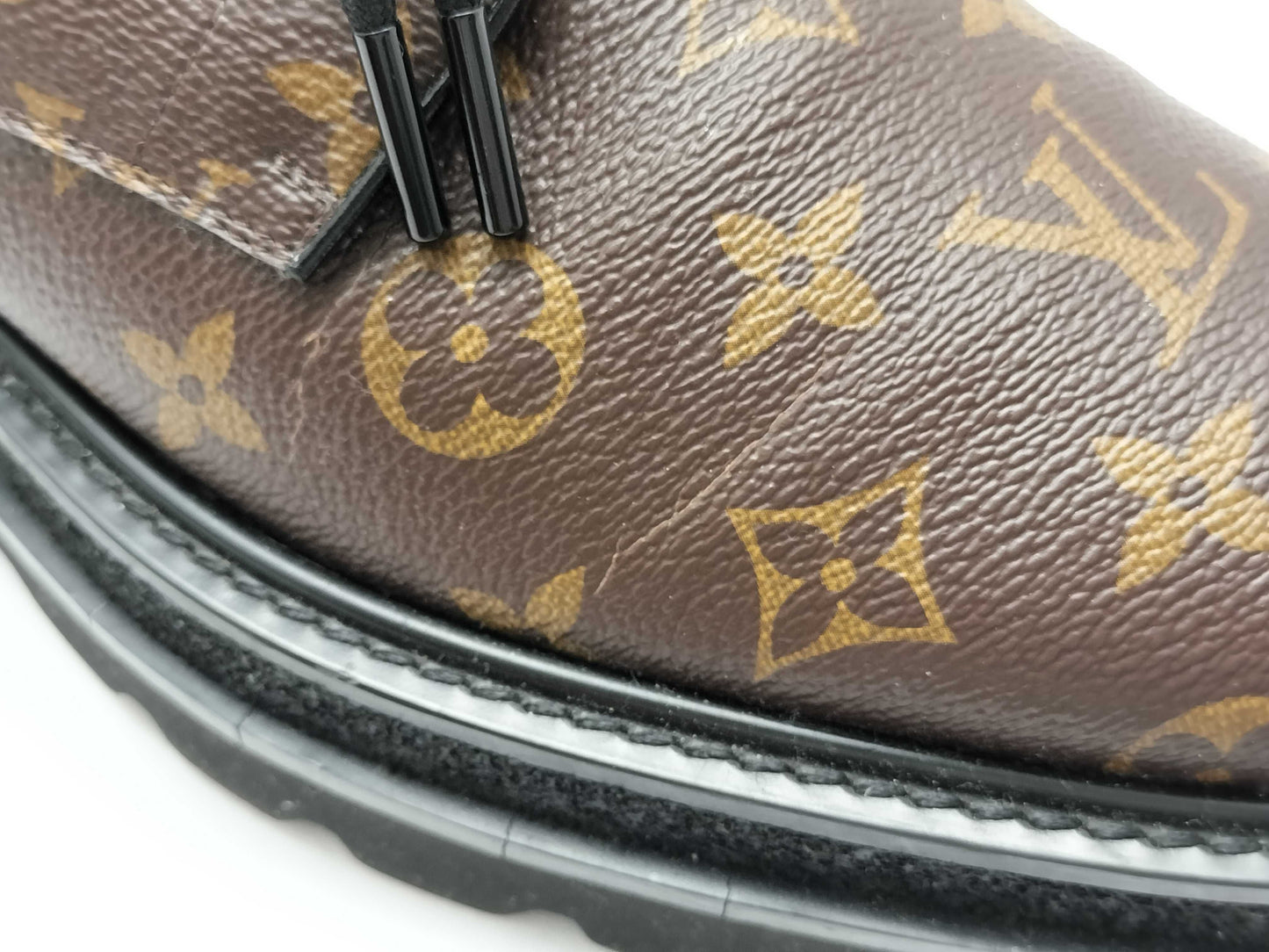 LOUIS VUITTON Monogram Louis Vuitton Black Ice Line Derby Other Shoes