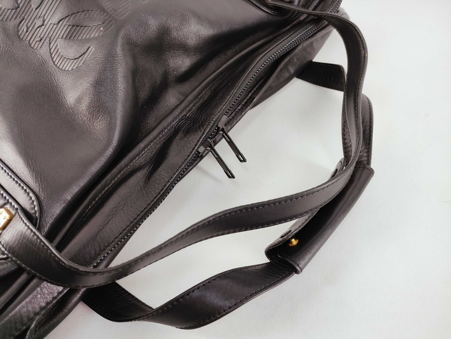 LOEWE Anagram Leather Boston Bag