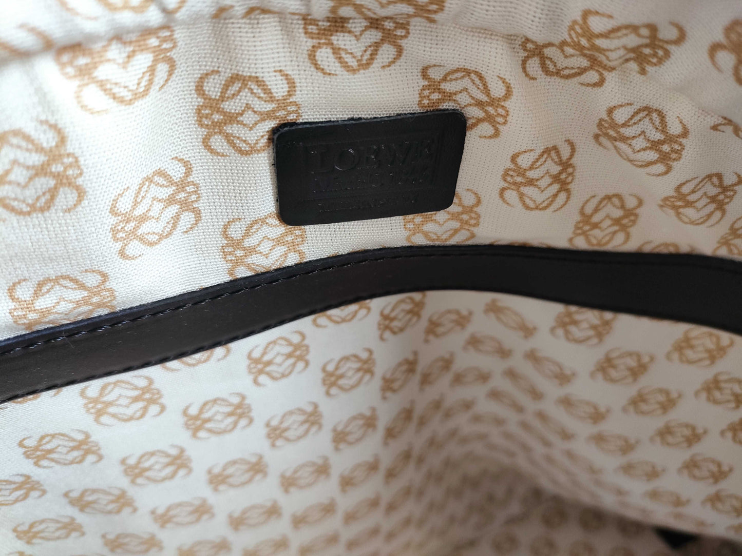 LOEWE Anagram Leather Boston Bag