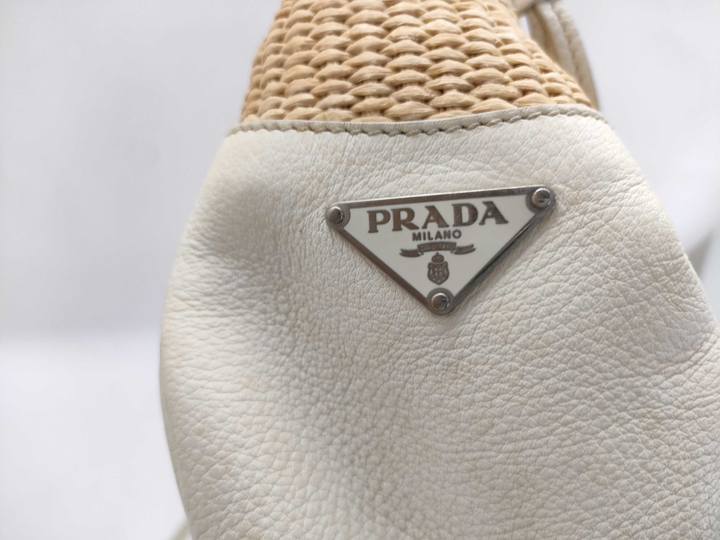 PRADA Prada straw tote bag