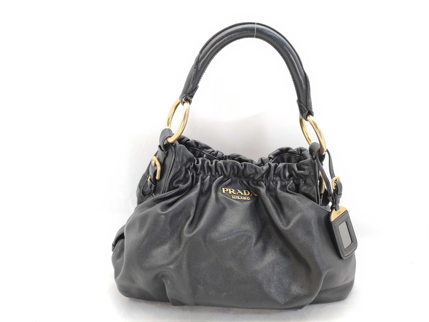 PRADA Prada One-Shoulder Leather Shoulder Bag
