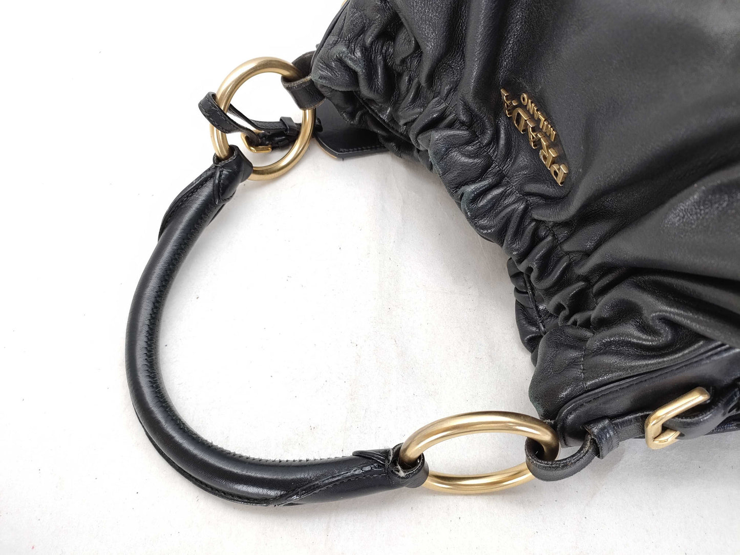 PRADA Prada One-Shoulder Leather Shoulder Bag
