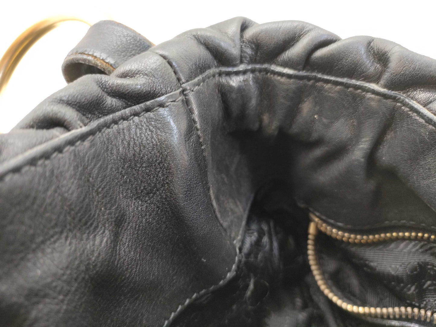 PRADA Prada One-Shoulder Leather Shoulder Bag