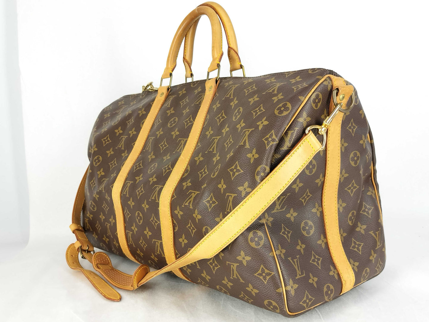 LOUIS VUITTON M41416 Monogram Louis Vuitton Keepall Bandouliere 50 Boston Bag M41416