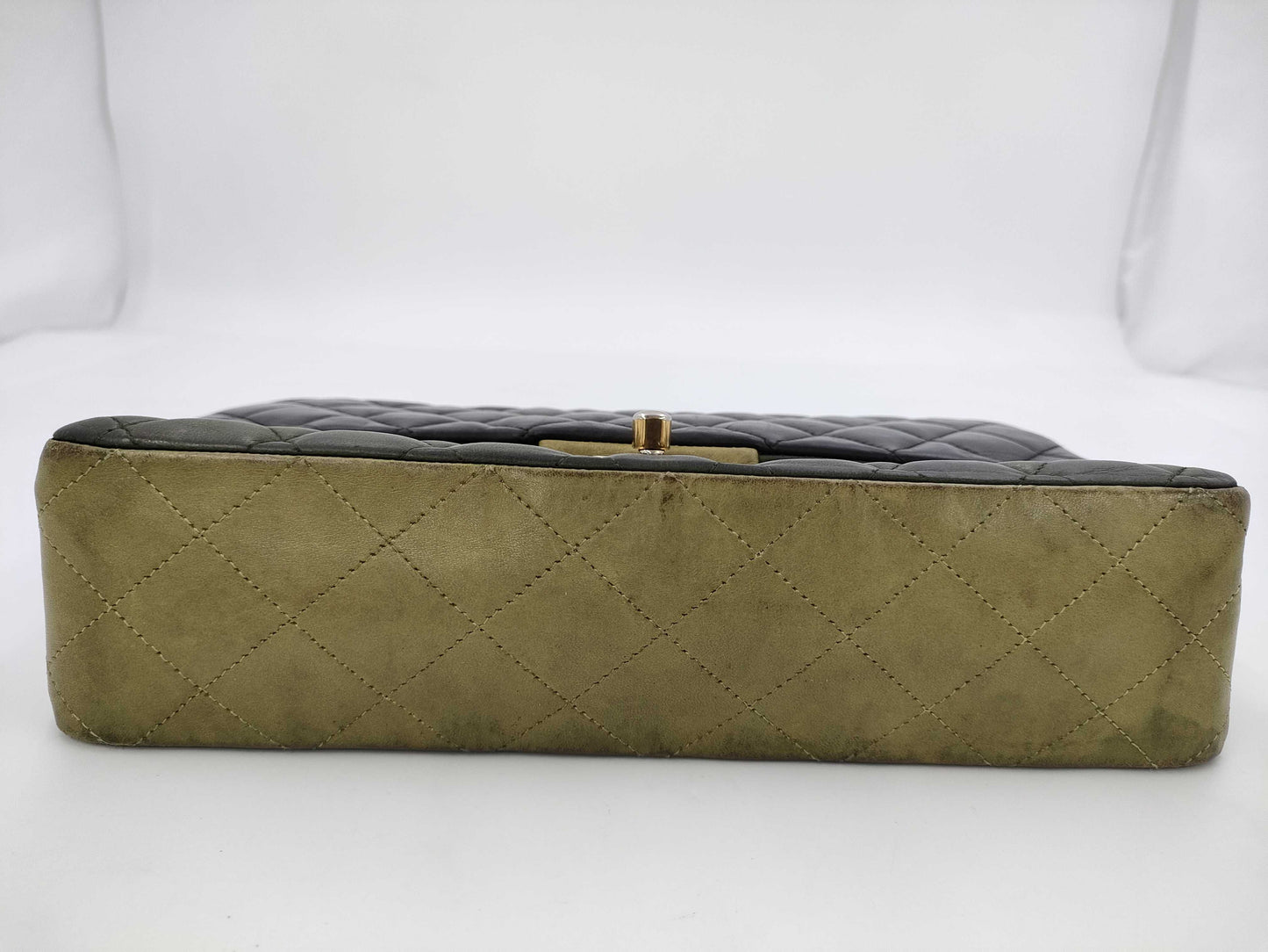 CHANEL CHANEL Matelasse 18 Series Double Flap Chain Shoulder Bag Green