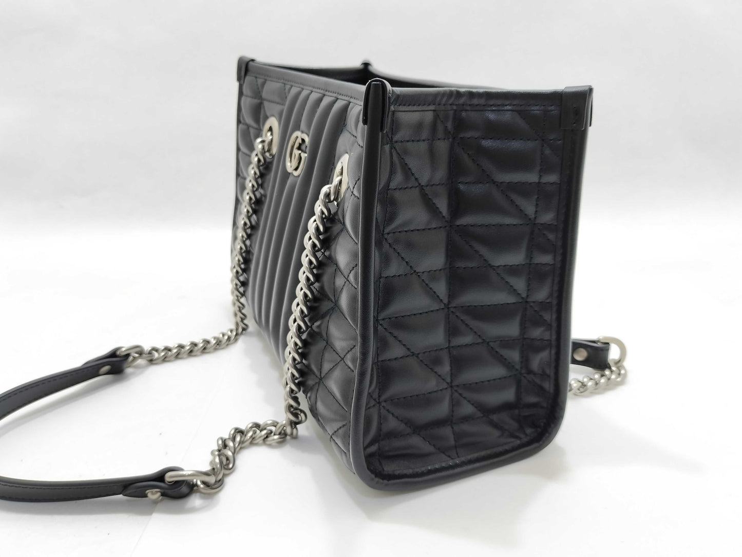 GUCCI GG Marmont Leather Chain Shoulder Bag