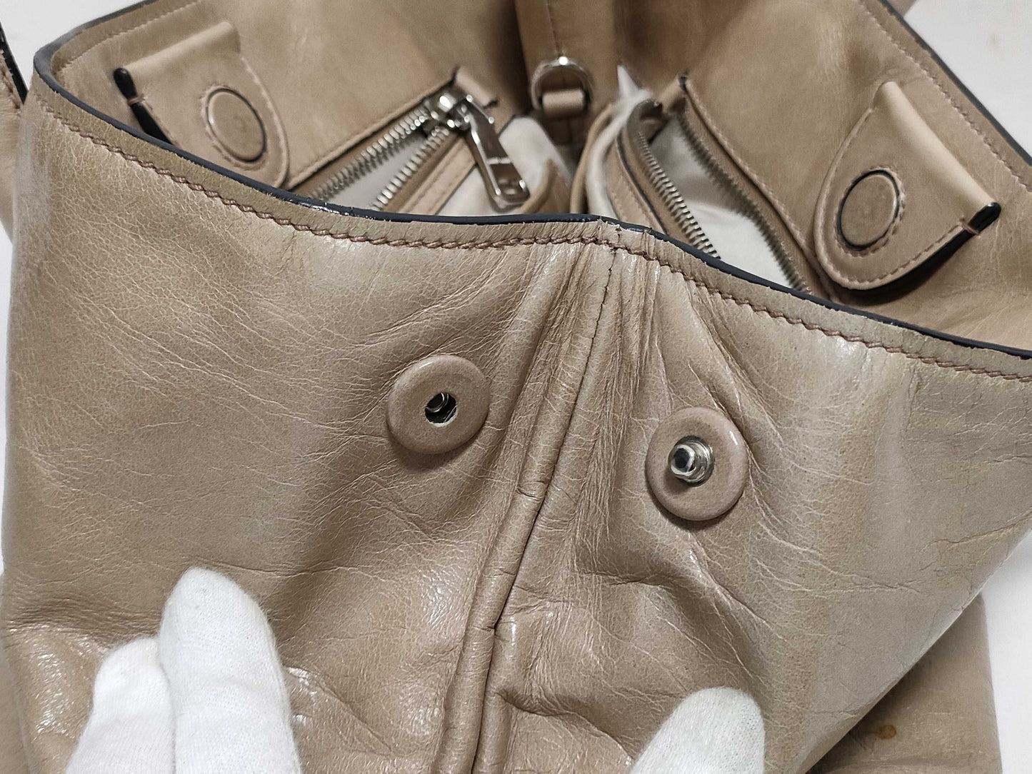 Miu Miu 2-Way Bag, Beige, No Strap, Handbag
