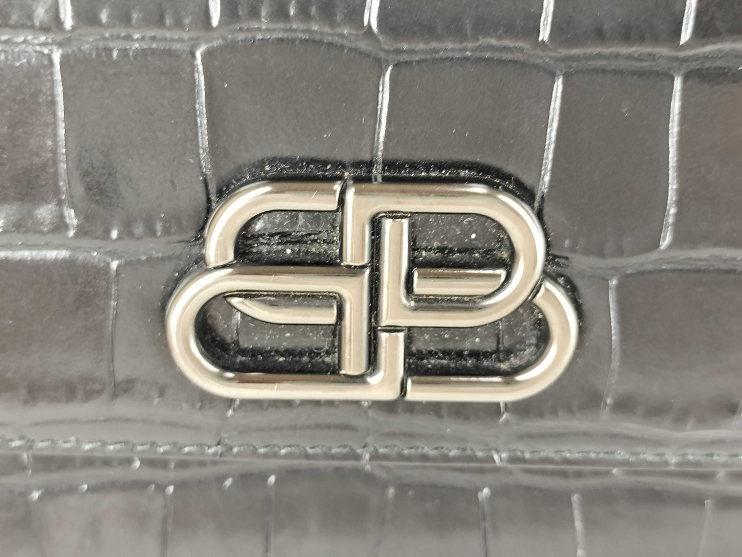 BALENCIAGA BALENCIAGA Satchel Crocodile Embossed Chain Shoulder Bag Shoulder Bag