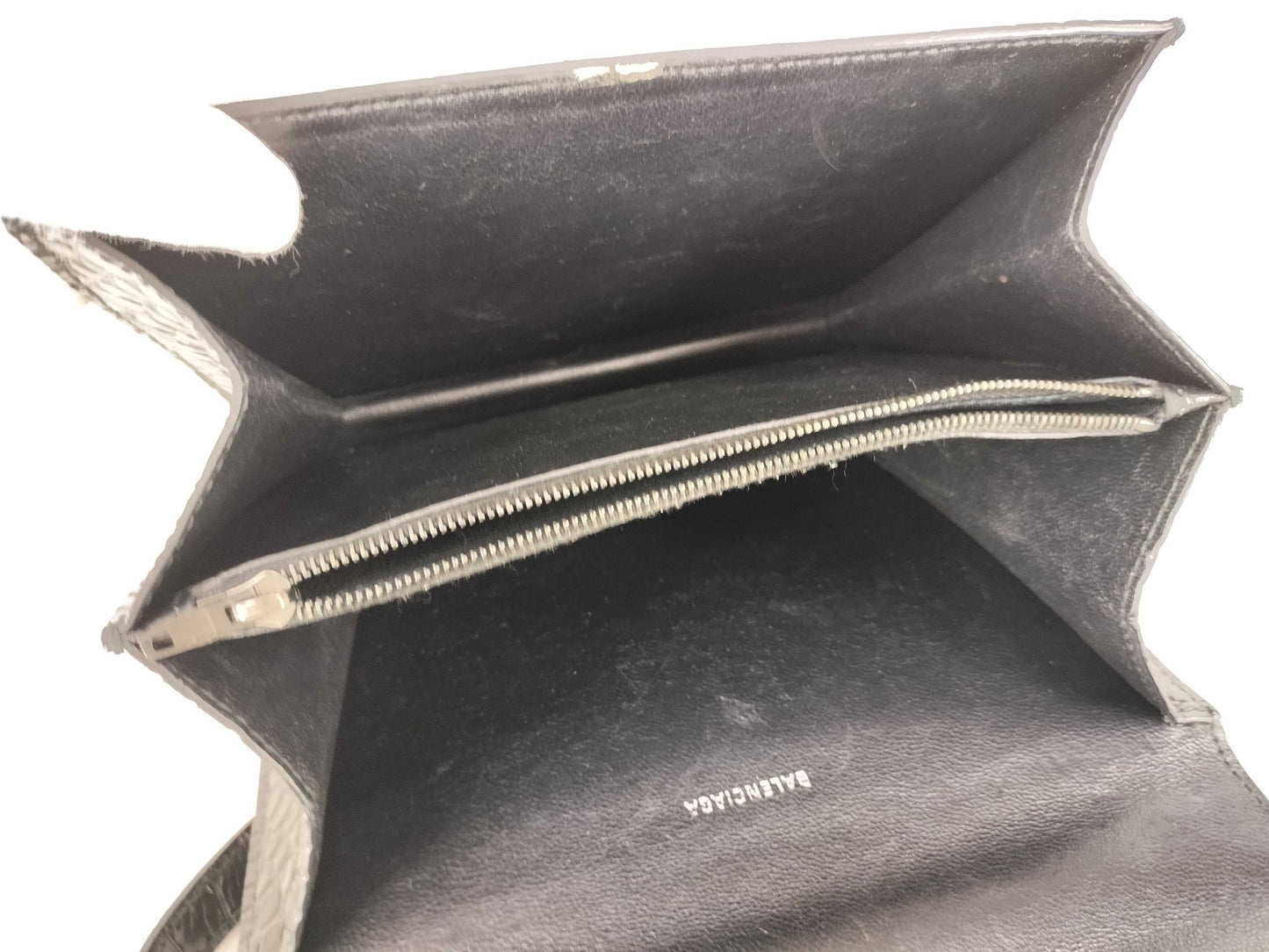 BALENCIAGA BALENCIAGA Satchel Crocodile Embossed Chain Shoulder Bag Shoulder Bag