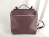 PH-Loro Piana Cowskin Leather Extra Pocket Backpack Burgundy 23cm Backpack
