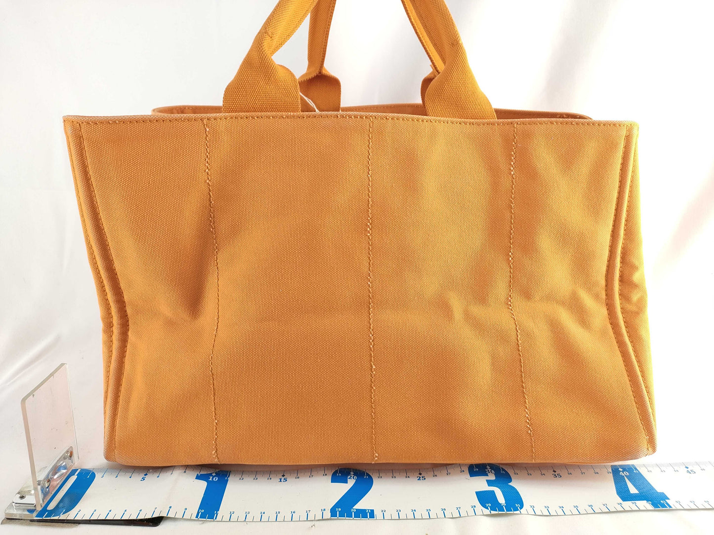 PRADA QT - Prada Enameled Metal Triangle Tote Bag