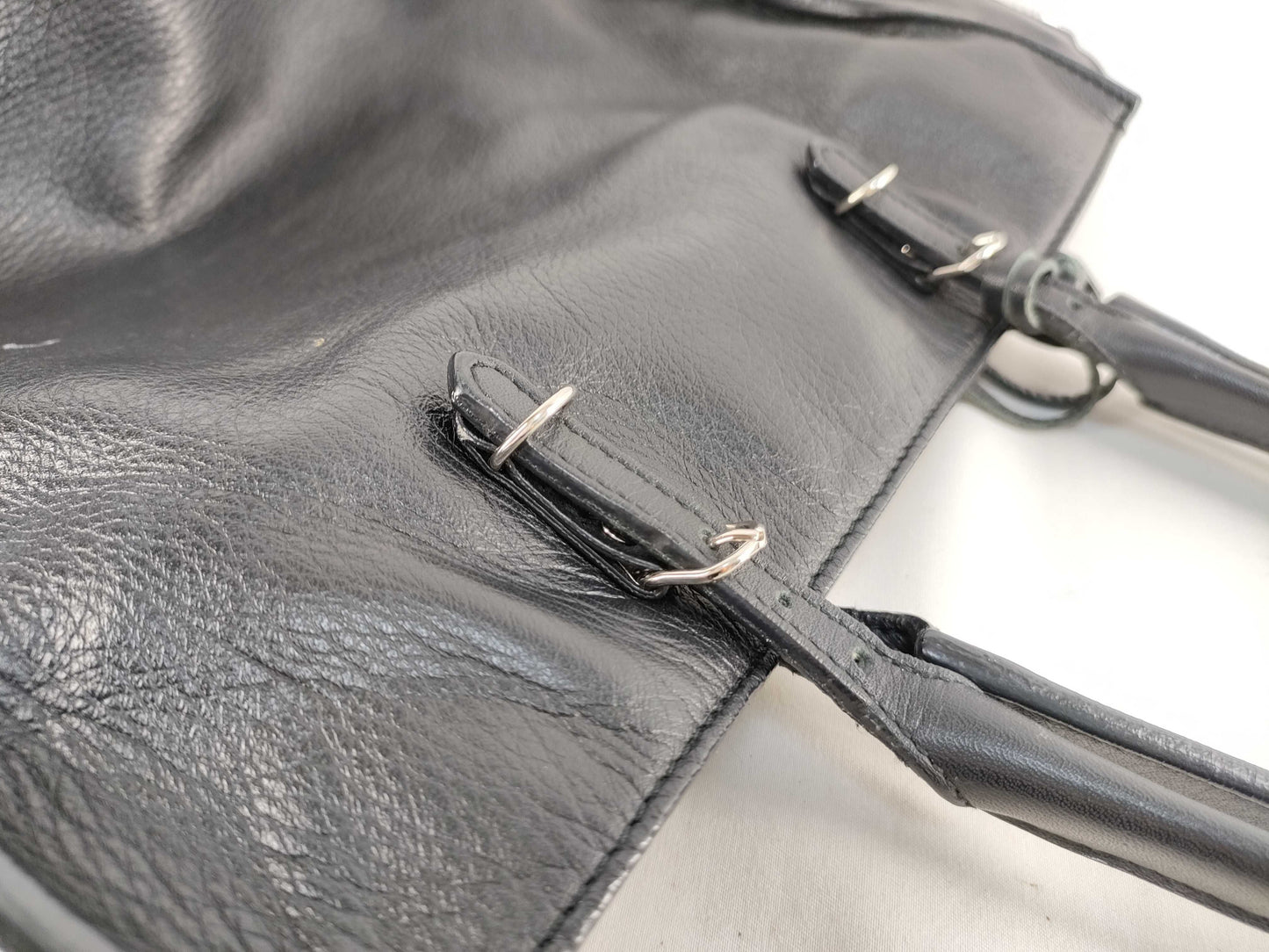 BALENCIAGA PH - Balenciaga Papier A6 Black Leather Handbag
