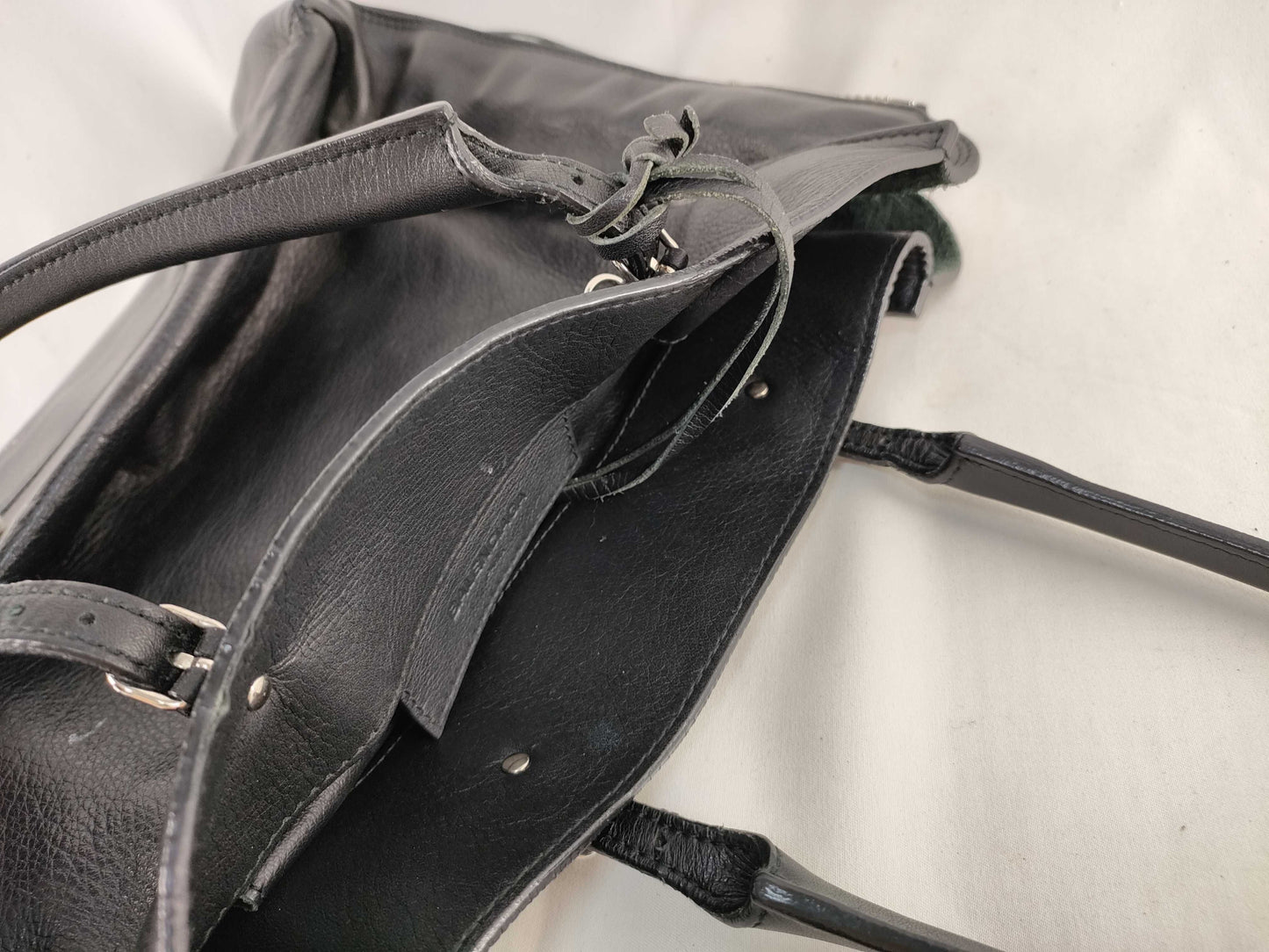 BALENCIAGA PH - Balenciaga Papier A6 Black Leather Handbag