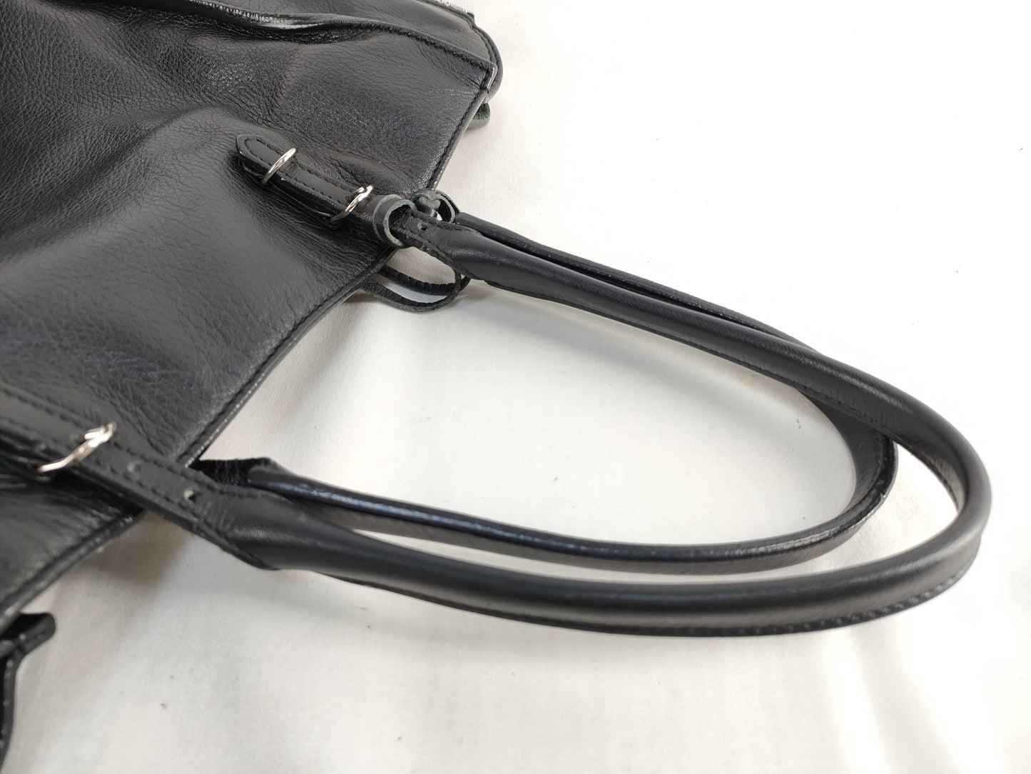 BALENCIAGA PH - Balenciaga Papier A6 Black Leather Handbag