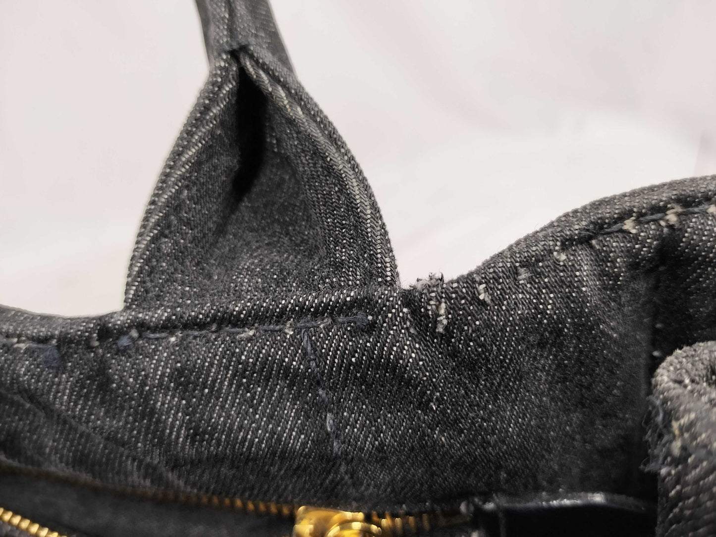 PRADA Prada Canapa Denim 2-Way Handbag 1BG439 Handbag
