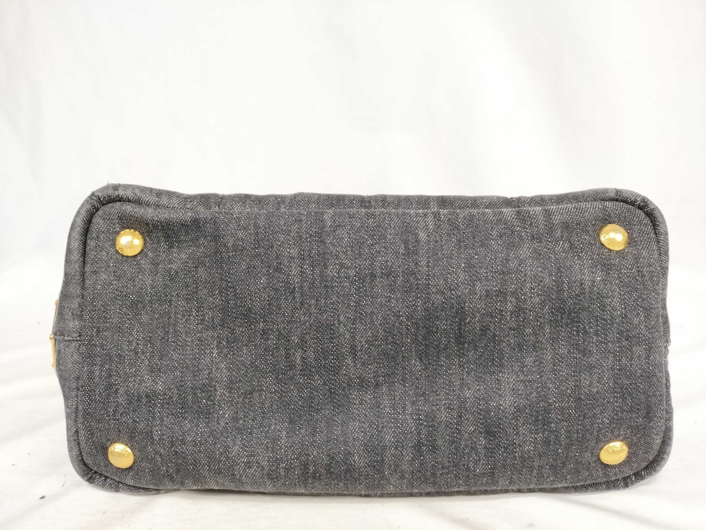 PRADA Prada Canapa Denim 2-Way Handbag 1BG439 Handbag