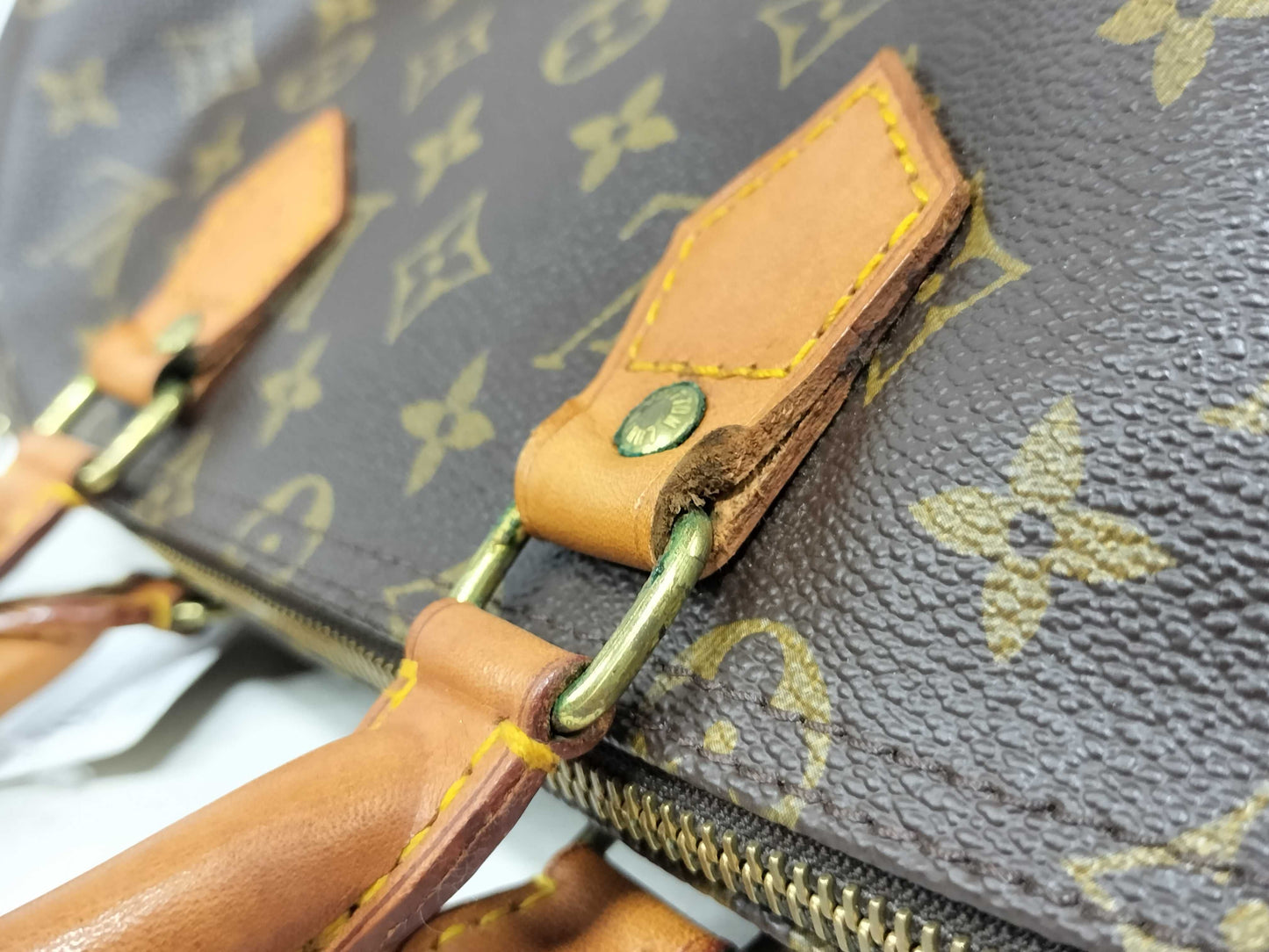 LOUIS VUITTON M41524 Monogram Speedy 35 M41524 FH8911 Brown Handbag