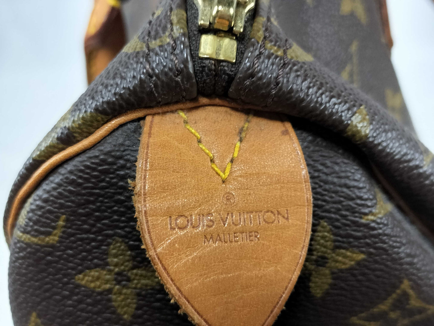 LOUIS VUITTON M41524 Monogram Speedy 35 M41524 FH8911 Brown Handbag