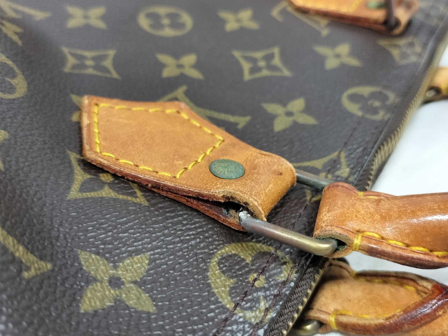 LOUIS VUITTON M41524 Monogram Louis Vuitton Speedy 35 M41524 MB8904 Brown Handbag