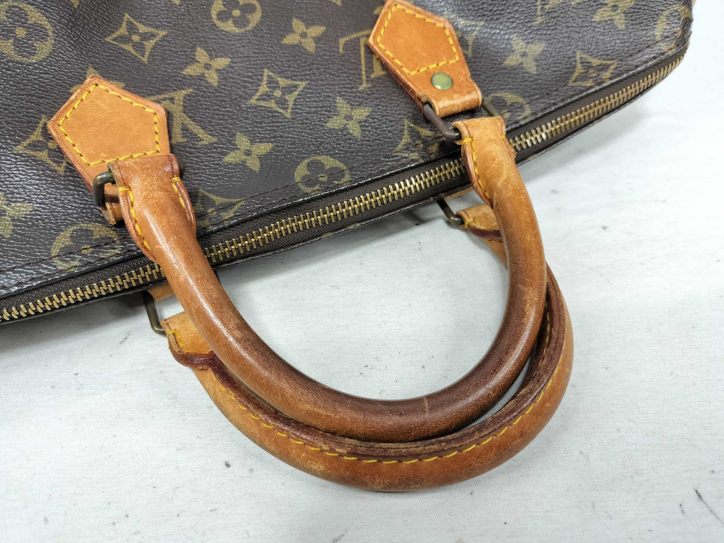 LOUIS VUITTON M41524 Monogram Louis Vuitton Speedy 35 M41524 MB8904 Brown Handbag