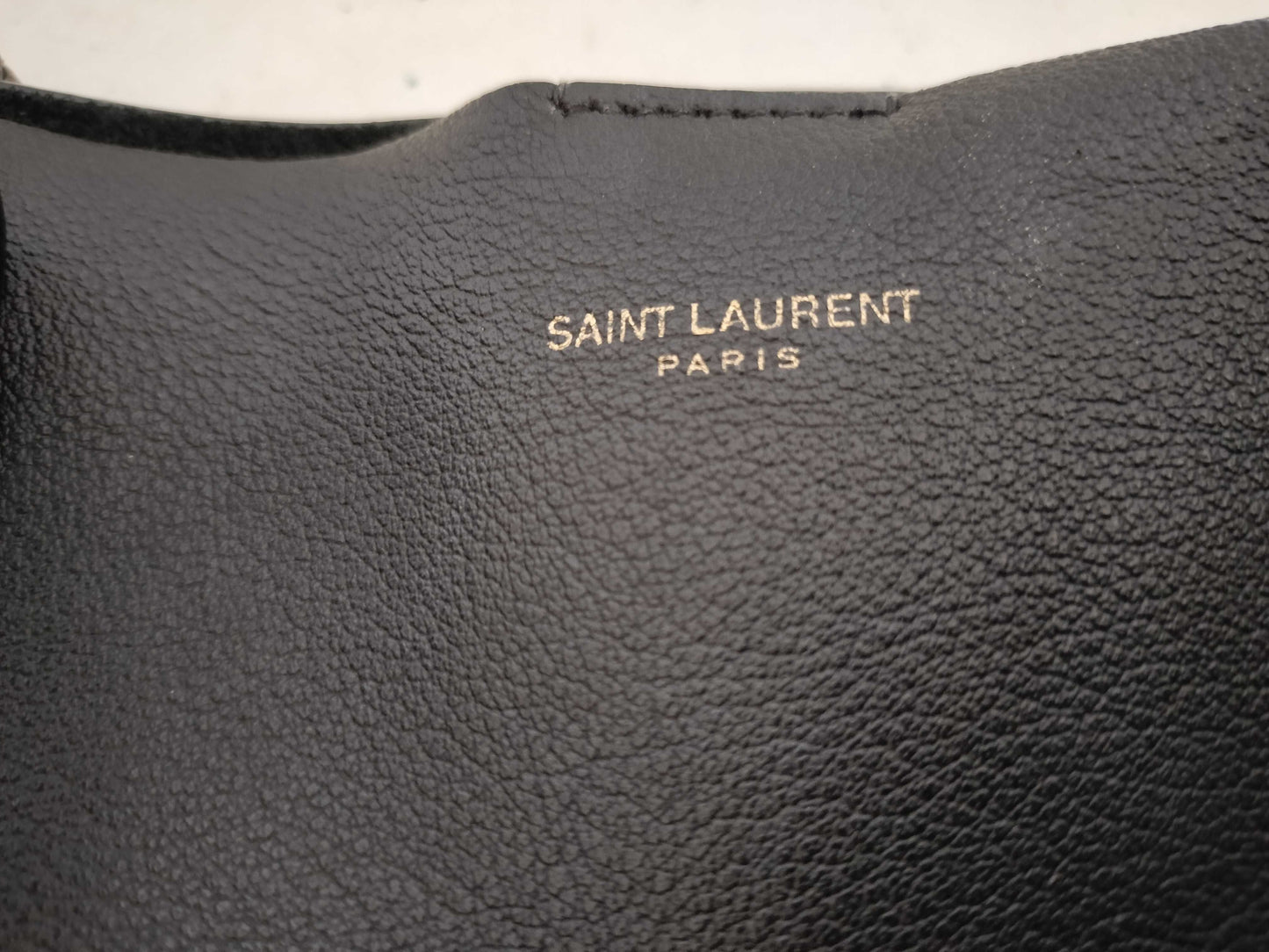 SAINT LAURENT Saint Laurent Paris North-South Sac Shopping Leather Tote Bag, Black, 600306