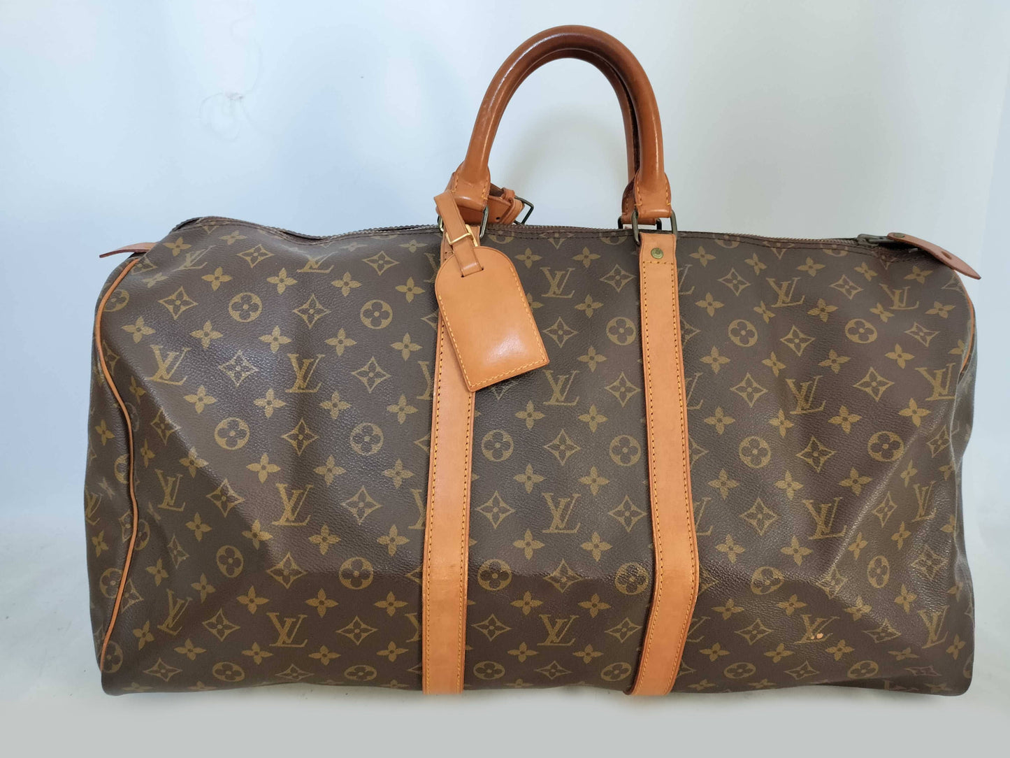 LOUIS VUITTON M41414 Monogram Louis Vuitton Monogram Keepall Bandouliere 55 M41414 831 Brown Boston Bag