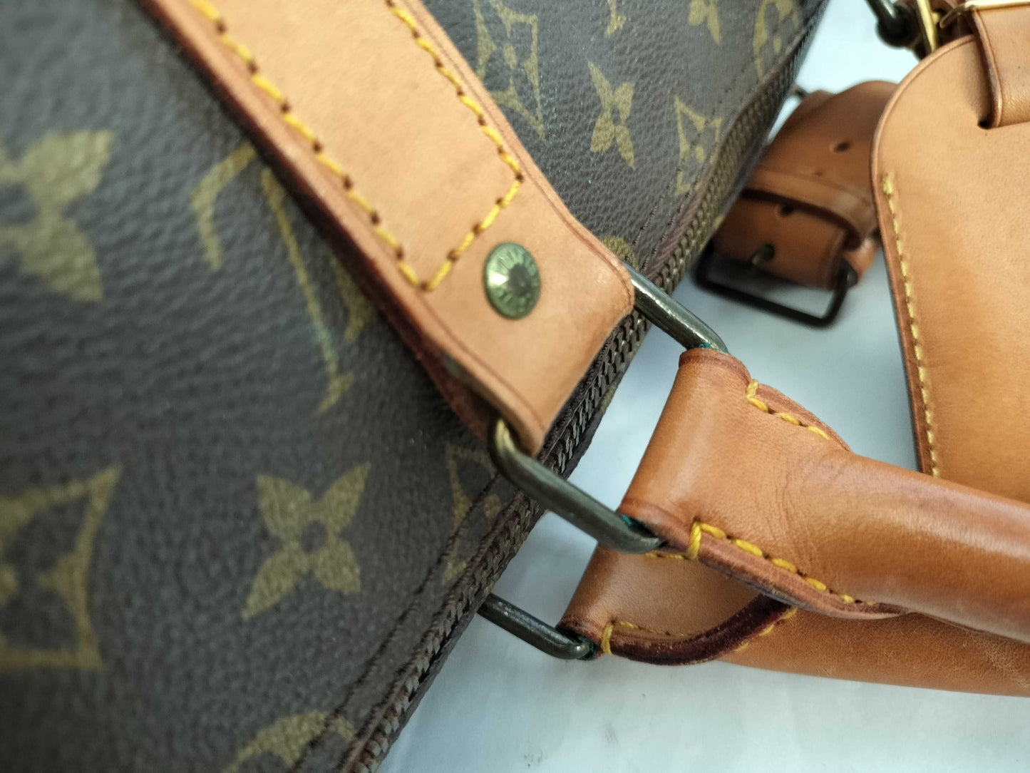 LOUIS VUITTON M41414 Monogram Louis Vuitton Monogram Keepall Bandouliere 55 M41414 831 Brown Boston Bag