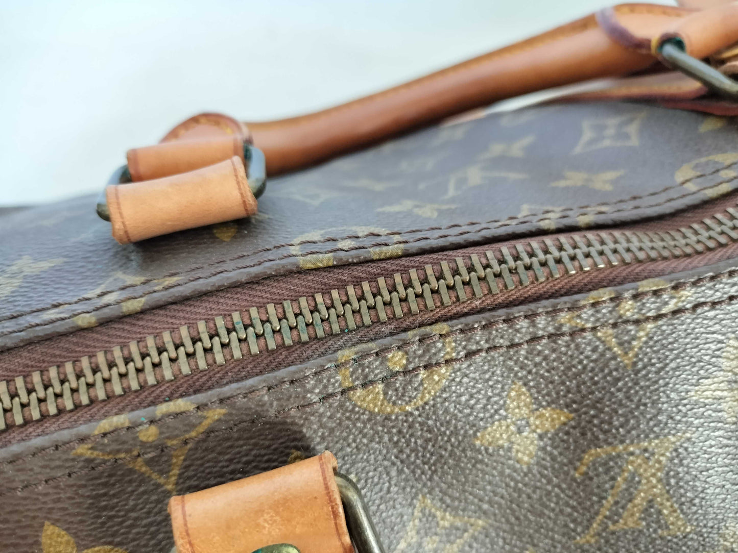 LOUIS VUITTON M41414 Monogram Louis Vuitton Monogram Keepall Bandouliere 55 M41414 831 Brown Boston Bag