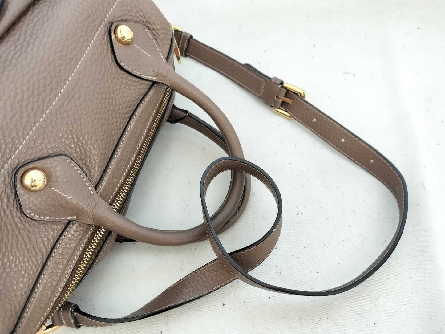 LOEWE May 28 Leather x Ostrich 2-Way Shoulder Bag Handbag