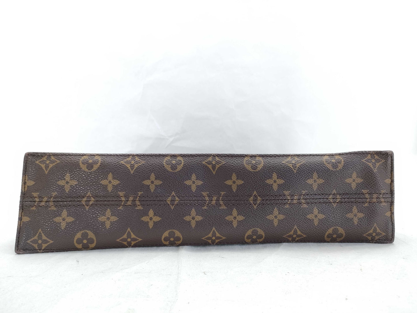 LOUIS VUITTON Monogram Sac Plat M51140 MI1927 Brown Tote Bag