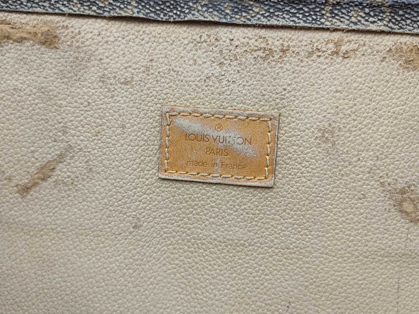 LOUIS VUITTON Monogram Sac Plat M51140 MI1927 Brown Tote Bag