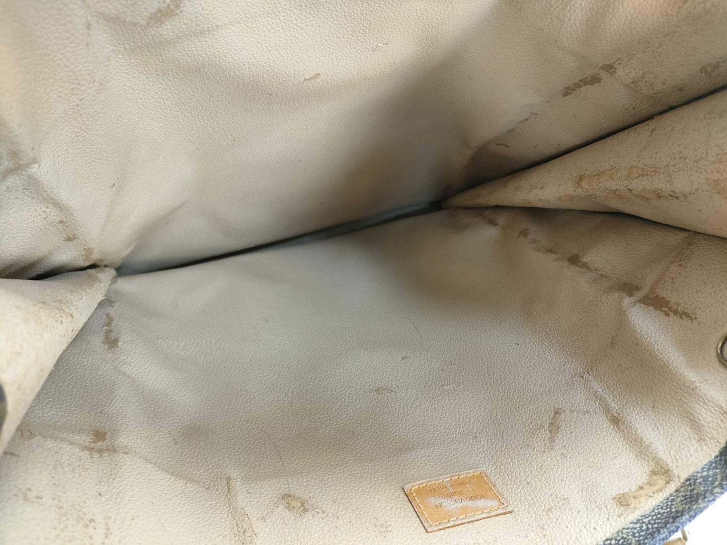 LOUIS VUITTON Monogram Sac Plat M51140 MI1927 Brown Tote Bag