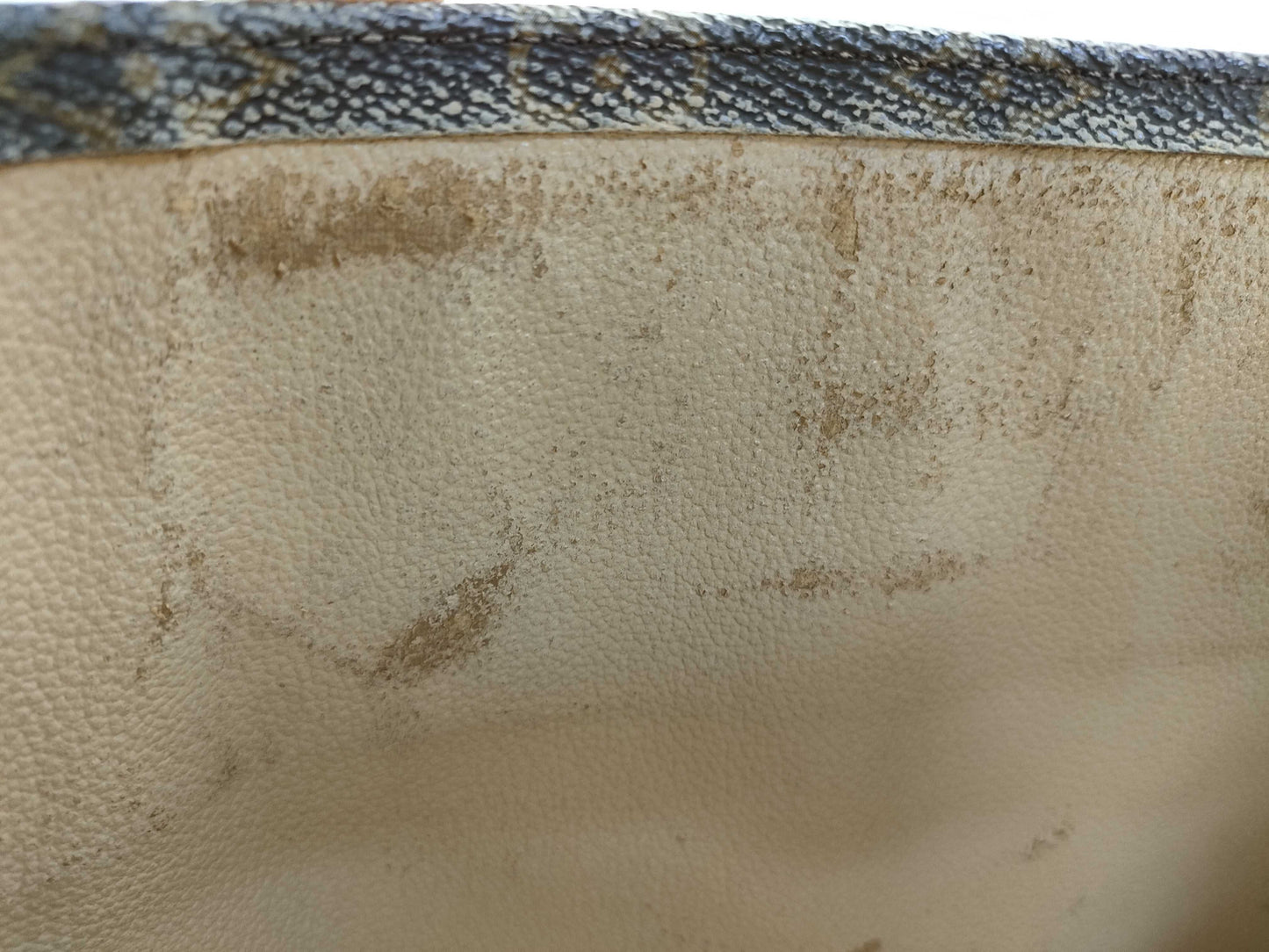 LOUIS VUITTON Monogram Sac Plat M51140 MI1927 Brown Tote Bag