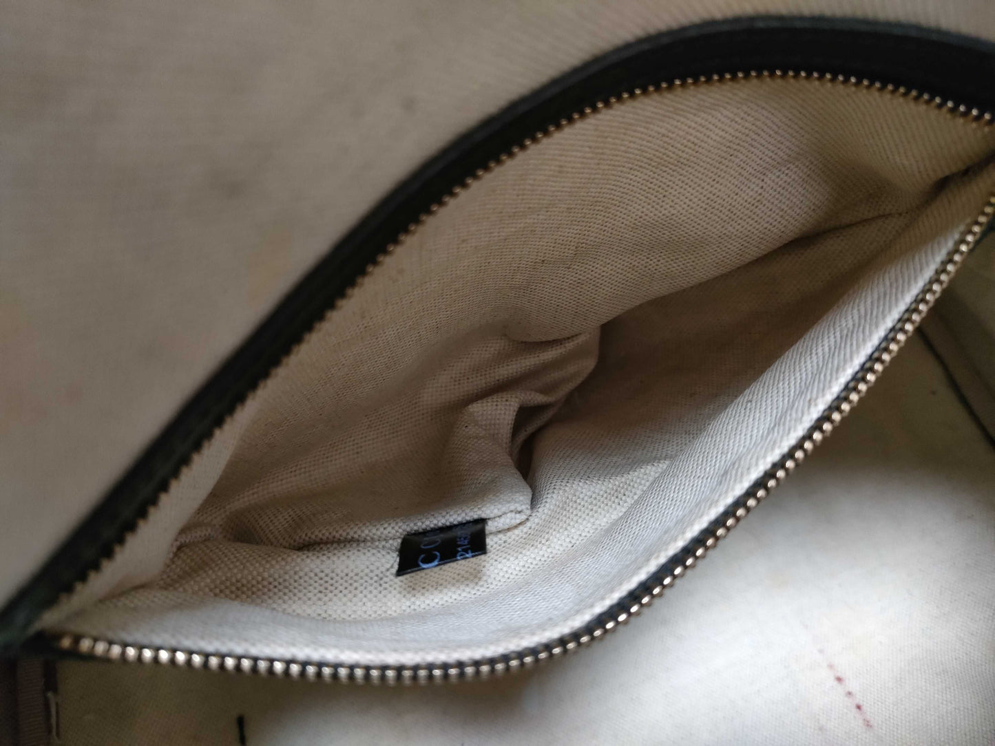 GUCCI GG Canvas ID - Gucci GG Canvas Beige x Brown 2-Way Handbag Canvas x Leather 247205 Handbag