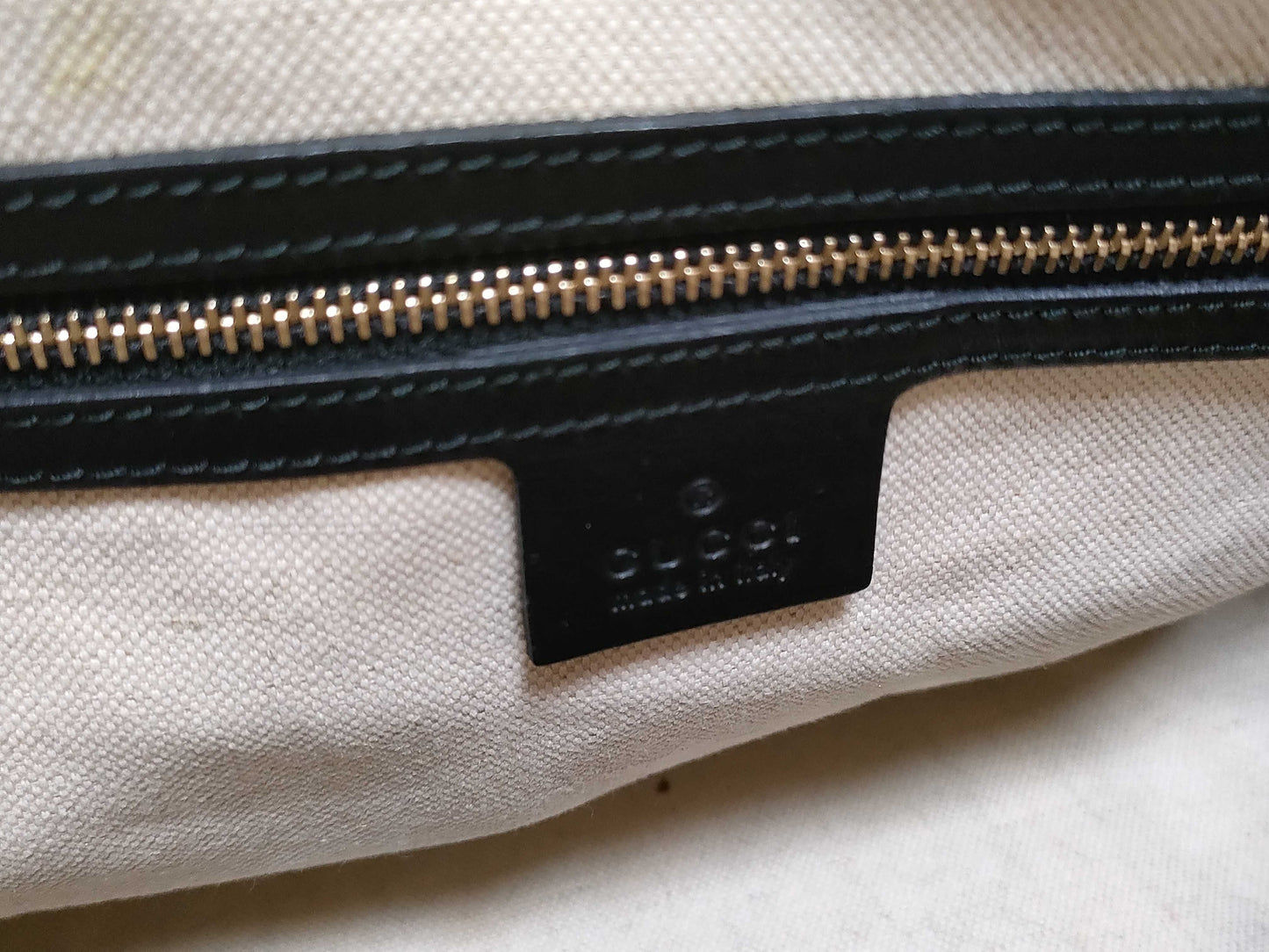GUCCI GG Canvas ID - Gucci GG Canvas Beige x Brown 2-Way Handbag Canvas x Leather 247205 Handbag